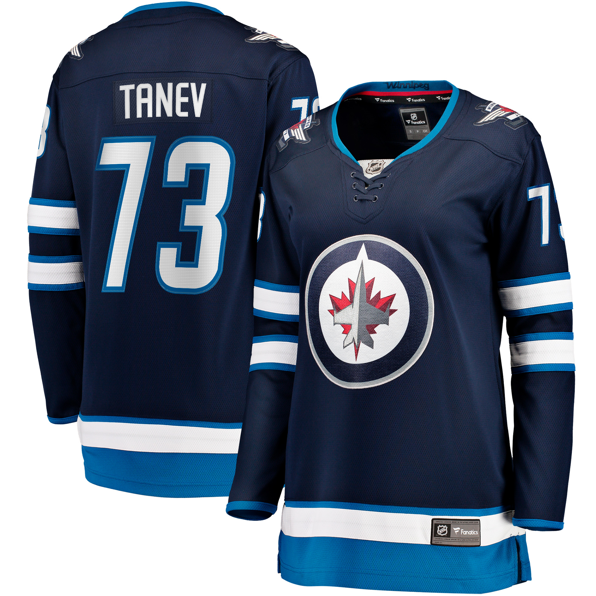 Women's Fanatics Brandon Tanev Navy Winnipeg Jets Home Breakaway Player Jersey